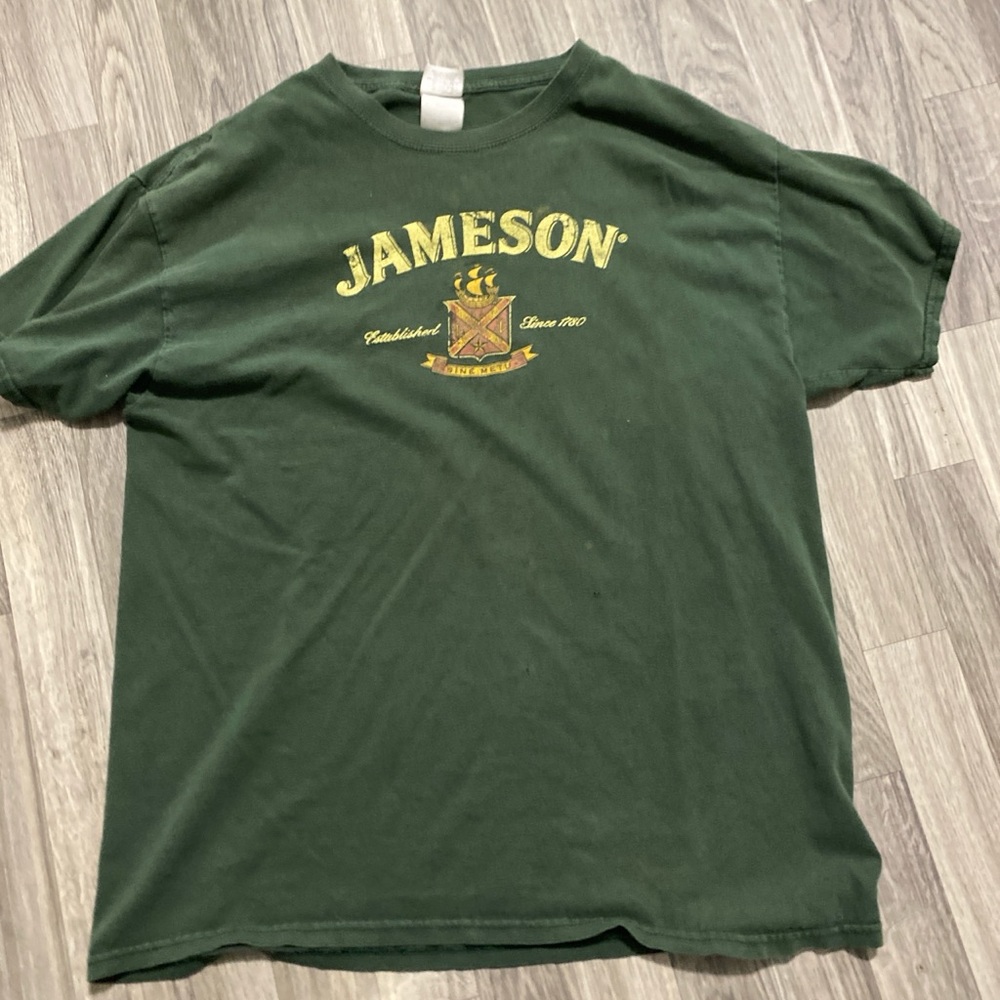 Gildan Green Short Sleeve Tee with Bold JAMESON Print